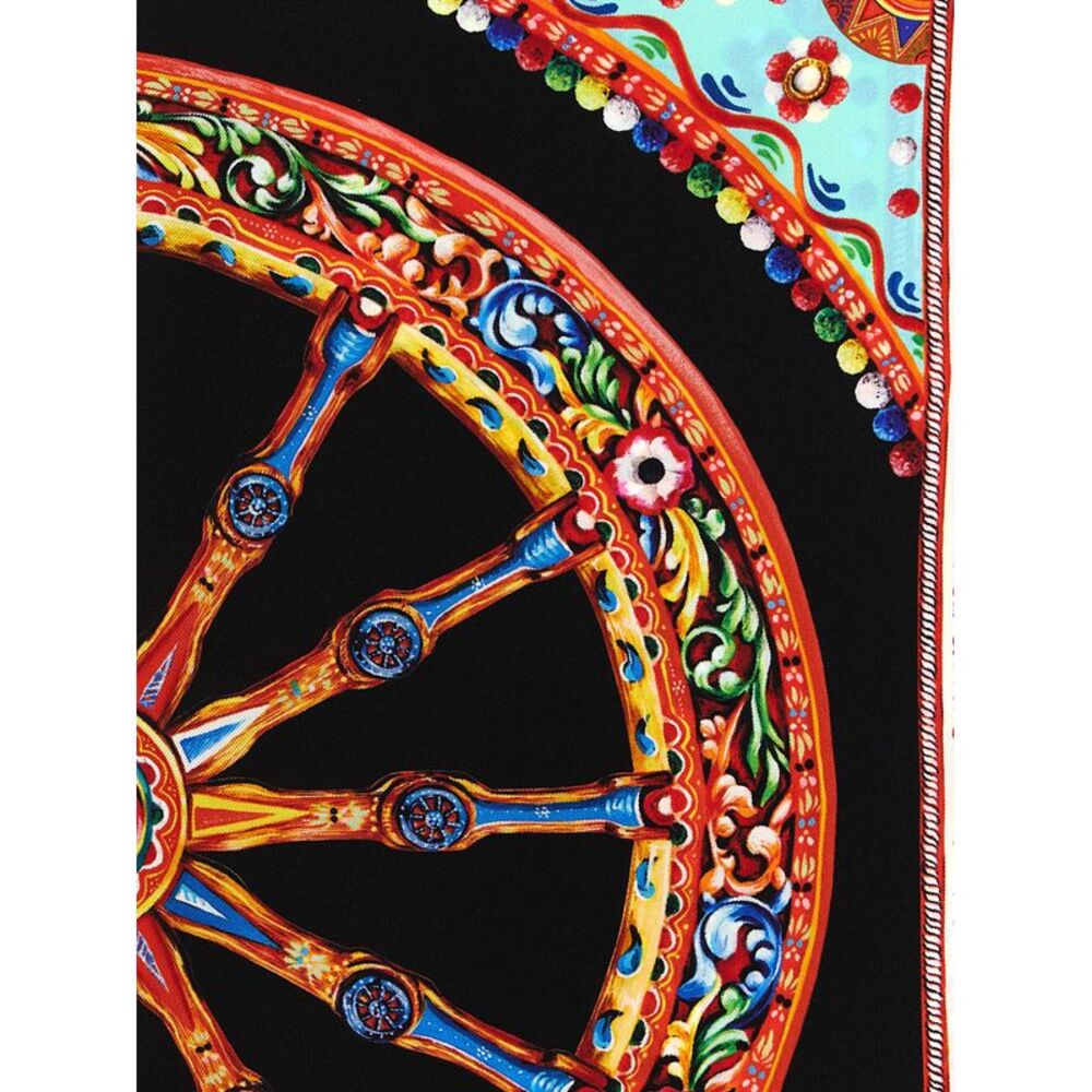 Dolce & Gabbana Multicolor Silk Women's Scarf - Picture 3 of 3
